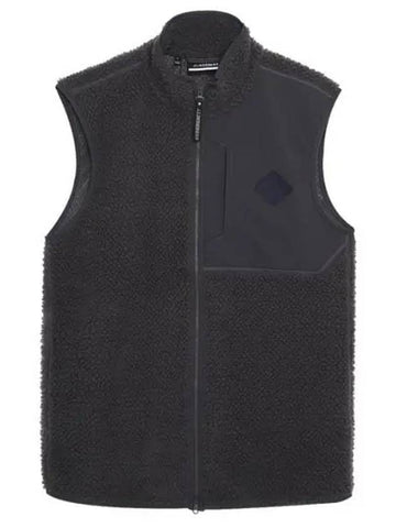 Men's Zeke Pile Vest Volcanic Ash - J.LINDEBERG - BALAAN 1