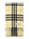 Narrow Check Cashmere Scarf Cantle - BURBERRY - BALAAN 2