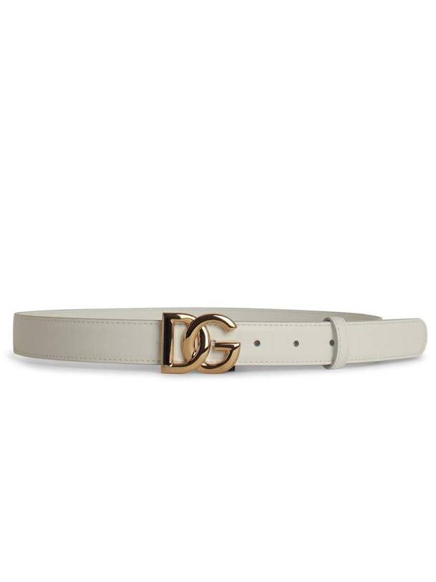 gold DG logo belt white - DOLCE&GABBANA - BALAAN 2