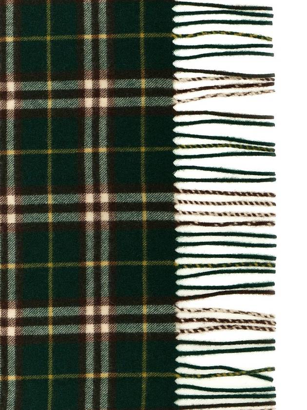 Happy Check Cashmere Scarf Green - BURBERRY - BALAAN 3