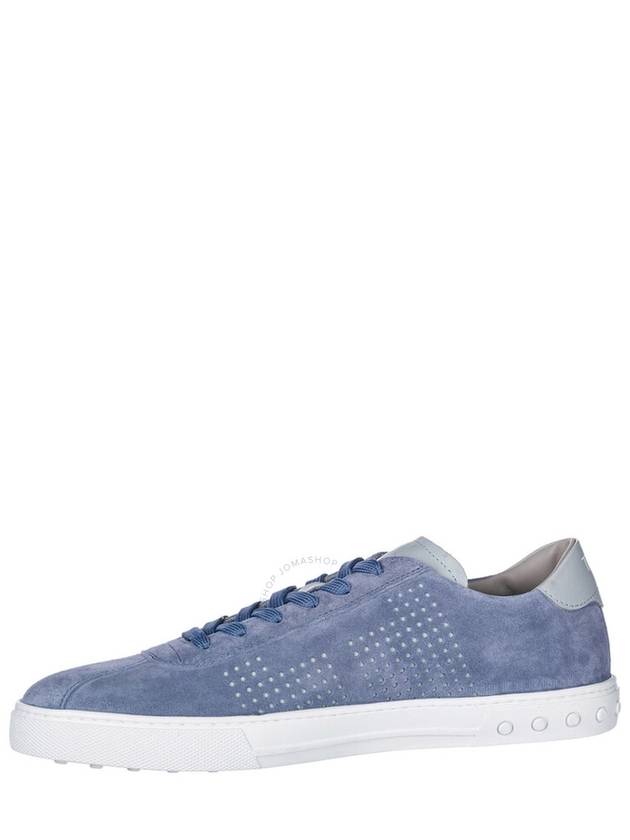 logo suede low-top sneakers slate blue - TOD'S - BALAAN 4