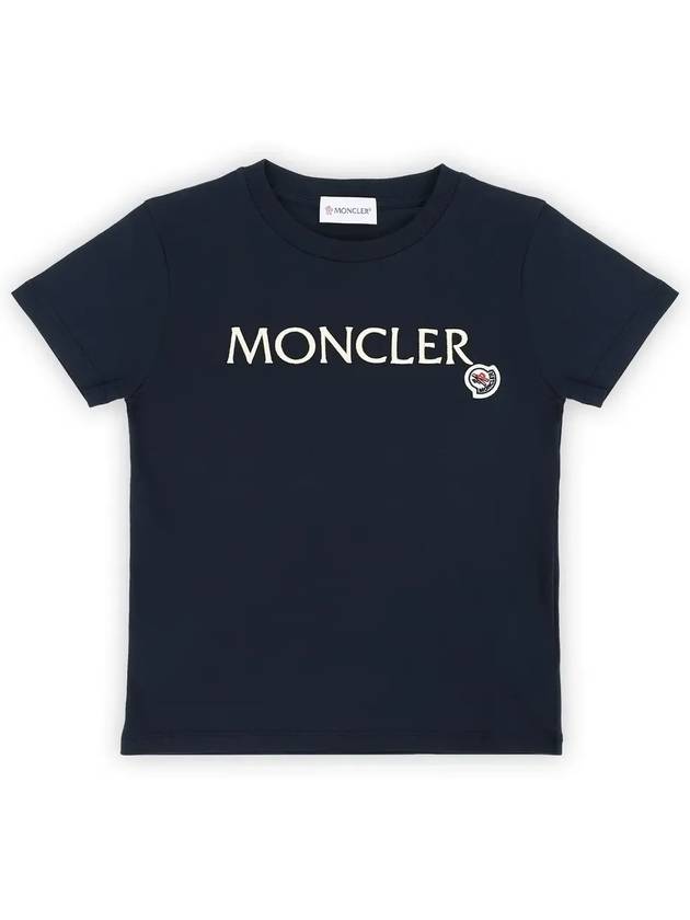 Kids Infant Embroidery Logo Short Sleeve Navy 8C00006 83907 778 8 10A - MONCLER - BALAAN 3