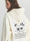 Happy Memory Embroidered Hoodie Cream - CPGN STUDIO - BALAAN 2