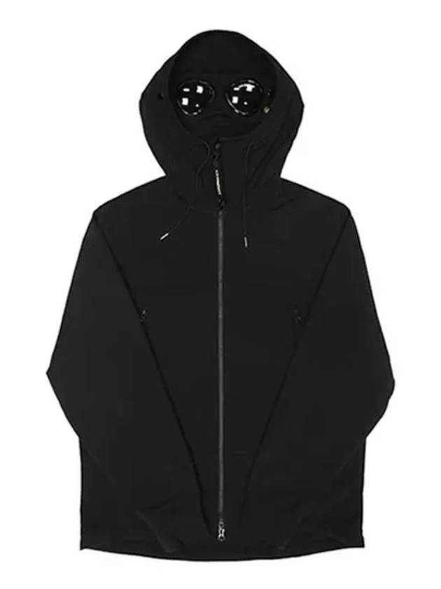 C.P. Shell-R Goggle Hooded Jacket Black - CP COMPANY - BALAAN 3