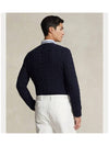 Embroidery Logo Cable Knit Top Navy - POLO RALPH LAUREN - BALAAN 4