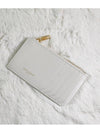 Fragment Zipper Card Wallet Blanc Vintage - SAINT LAURENT - BALAAN 3