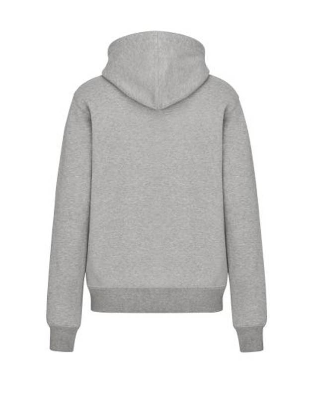 Cd Icon Embroidered Cotton Hoodie Grey - DIOR - BALAAN 3