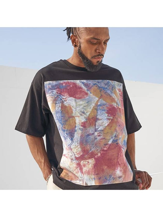 Tie Dye Color Boxy T Black - TENER - BALAAN 1