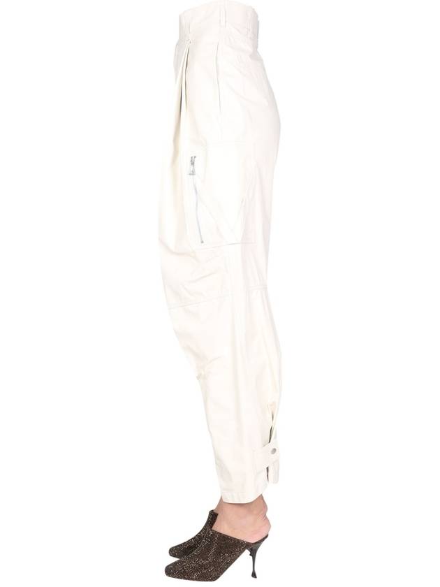 Calfskin Cargo Pants White - BOTTEGA VENETA - BALAAN 4