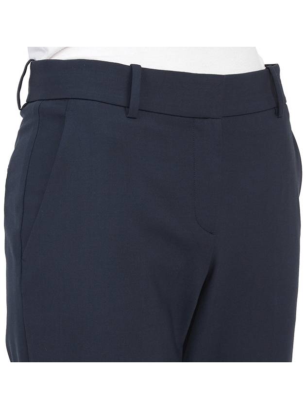 Women's Good Wool Treeca Crop Pants Navy - THEORY - BALAAN 10