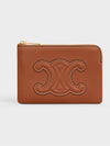 Triomphe Pouch Card Wallet Tan - CELINE - BALAAN 2