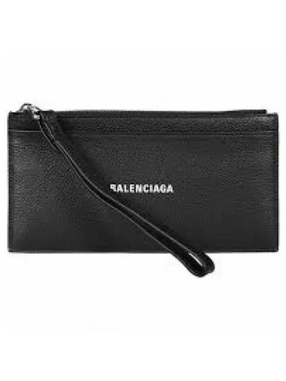 Logo Zipper Long Wallet Black - BALENCIAGA - BALAAN 2