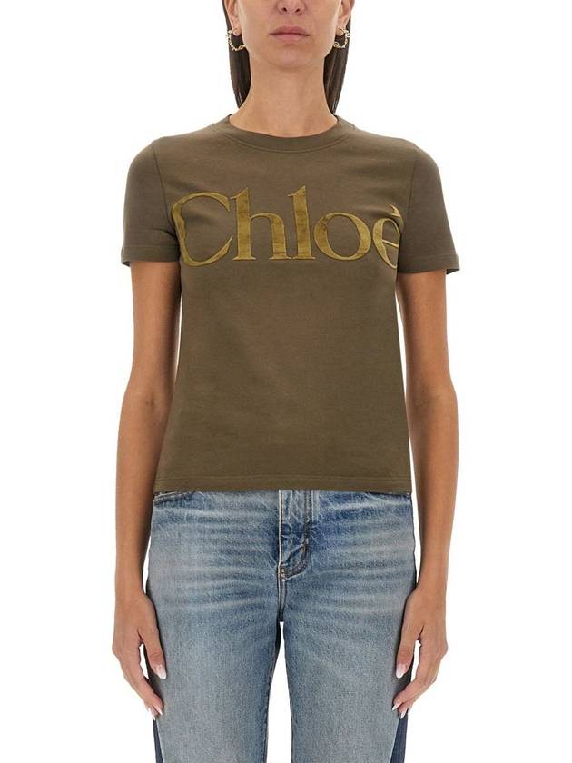 Chloé T-Shirt With Logo - CHLOE - BALAAN 1