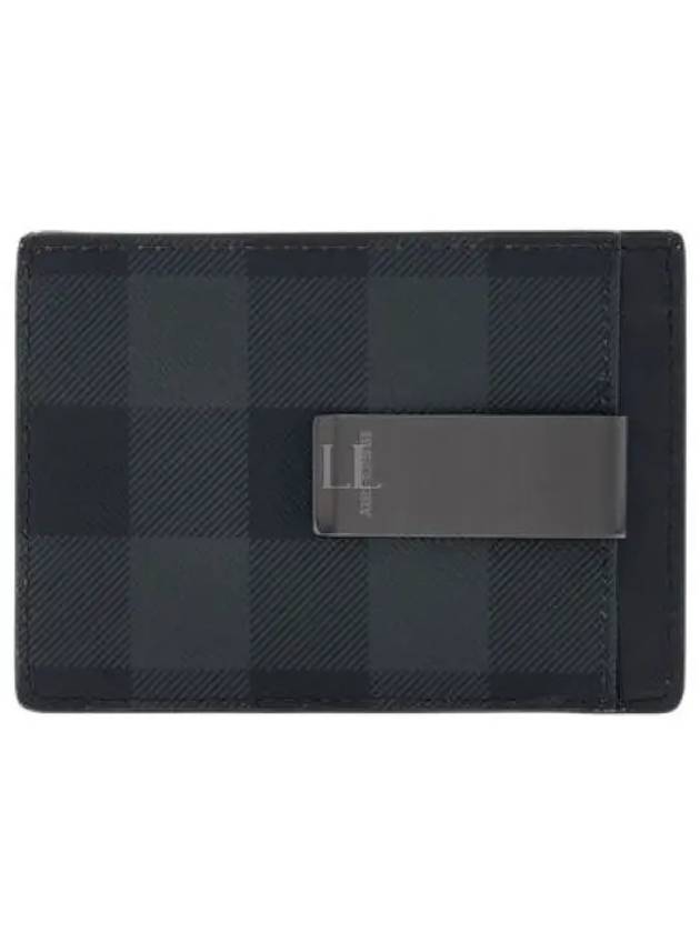 Check Money Clip Card Wallet Grey - BURBERRY - BALAAN 2