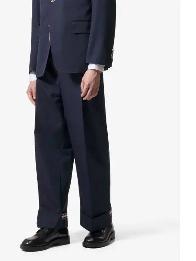 Typewriter Fit 5 Slacks Blue - THOM BROWNE - BALAAN 2