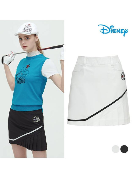 hem diagonal pleated pleated skirt culotte DL1LCR004 - DISNEY GOLF - BALAAN 1