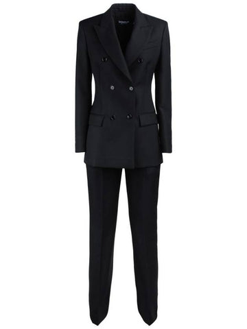 Dondup Black Wool Twill Suit - DONDUP - BALAAN 1