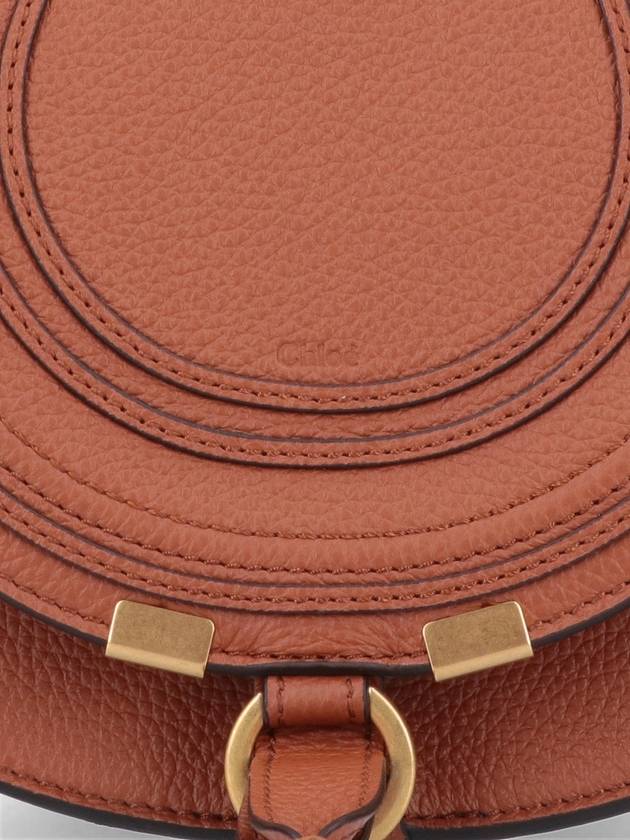 Marcie Saddle Small Grained Leather Cross Bag Tan - CHLOE - BALAAN 5