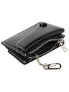 Dot saddle key ring coin zipper business card holder card holder black - LE MASQUE - BALAAN 6