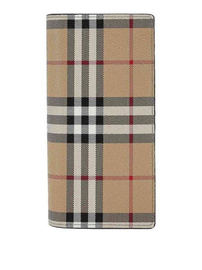 Check Long Wallet Beige - BURBERRY - BALAAN 2