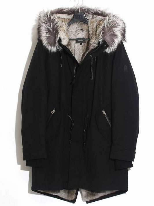 Men's Moritz MORITZ Fur Line Twill Parka Black - MACKAGE - BALAAN.