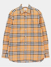 Men's Vintage Check Long Sleeve Shirt Dusty Orange - BURBERRY - BALAAN 4