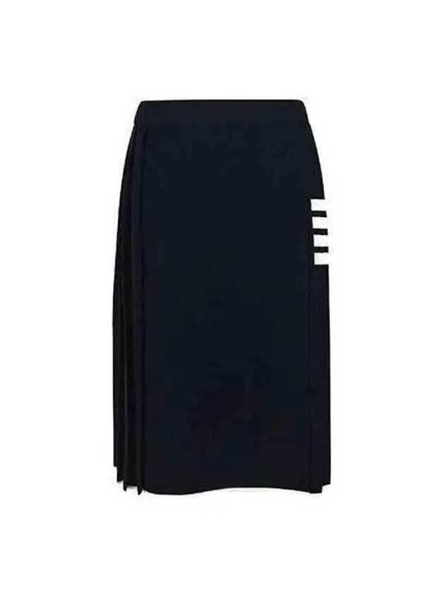 Women s Pleated Skirt Navy FKK110A Y5501 - THOM BROWNE - BALAAN 1