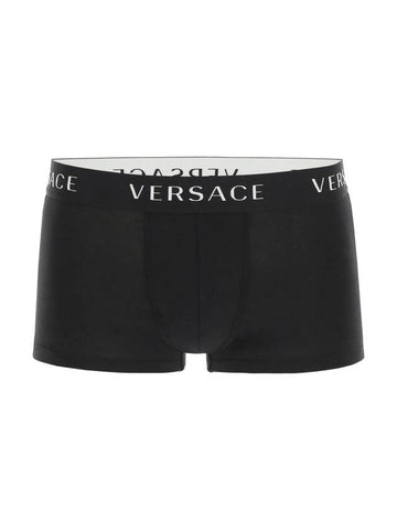 Men's Jacquard Logo Briefs Black - VERSACE - BALAAN 1