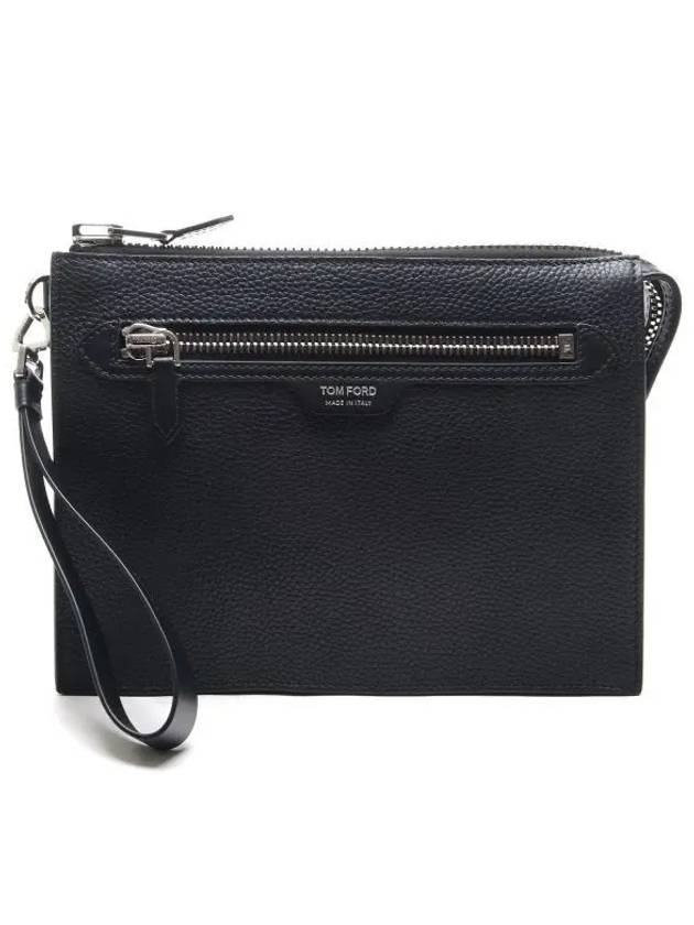 Zipper Clutch Bag Black - TOM FORD - BALAAN 2