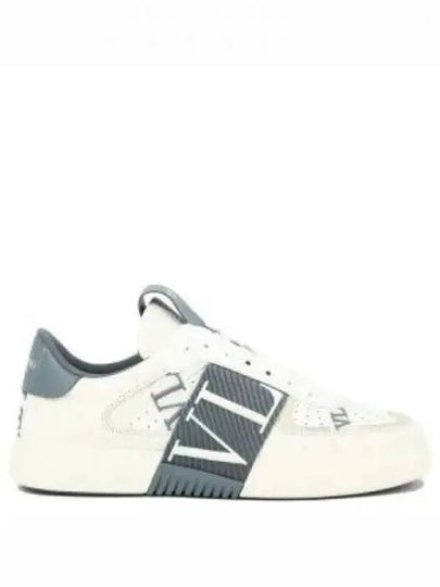 VL7N Lace-Up Leather Low-Top Sneakers White - VALENTINO - BALAAN 2