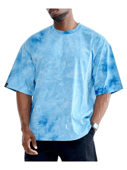 Beta Overfit Short Sleeve T-Shirt Sky Blue - BLACKMAMBA - BALAAN 2