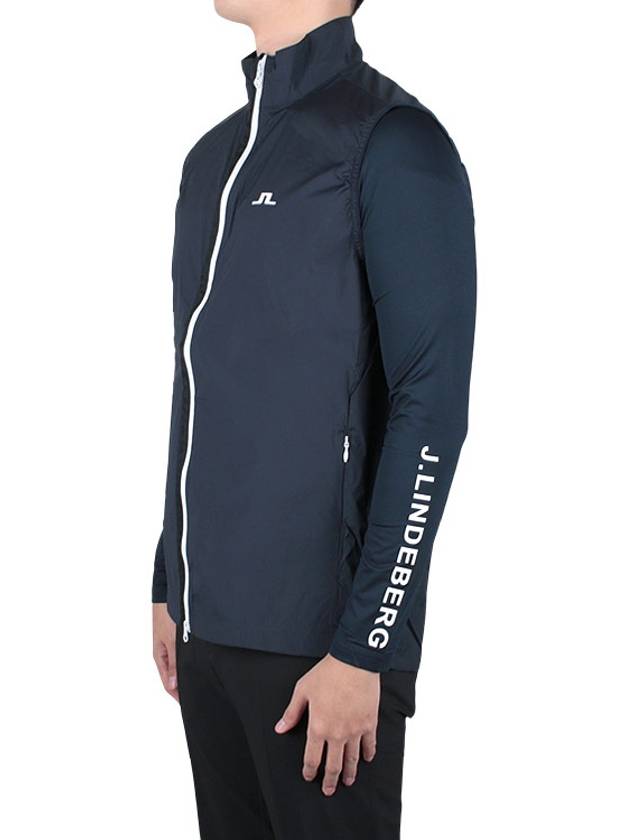 Ash Stretch Wind Light Packable Vest Navy - J.LINDEBERG - BALAAN 4