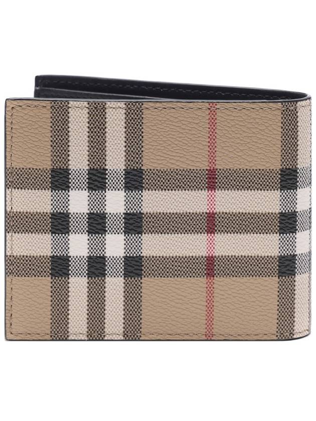 Men's Vintage Check Pattern Half Wallet Brown - BURBERRY - BALAAN 5