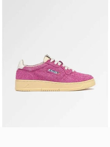 medalist sneakers in hairy suede fuchsia - AUTRY - BALAAN 1