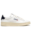 Dallas Navy Tab Leather Low Top Sneakers White - AUTRY - BALAAN 2