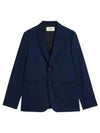 Two Button Blazer Jacket Navy - AMI - BALAAN 1