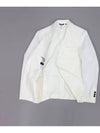 White single cotton blazer jacket WNAN JK122 - IKALOOOK - BALAAN 7