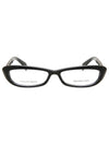 Eyewear Retro Horn-rimmed Gold Eyeglasses Black - ALEXANDER MCQUEEN - BALAAN 1