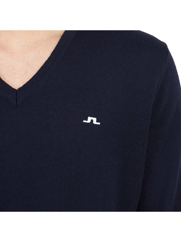 Golf Lymann V Neck Knit Top Navy - J.LINDEBERG - BALAAN 9