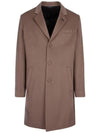 Logo Classic Cashmere Single Coat Brown - DIOR - BALAAN 1