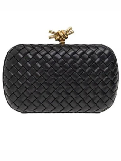 Knot Minaudiere Pouch Bag Black - BOTTEGA VENETA - BALAAN 2