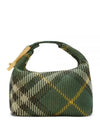 Peg Medium Check Pattern Duffel Bag Green - BURBERRY - BALAAN 2