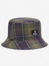 Cotton Reversible Bucket Hat Navy - BARBOUR - BALAAN 7