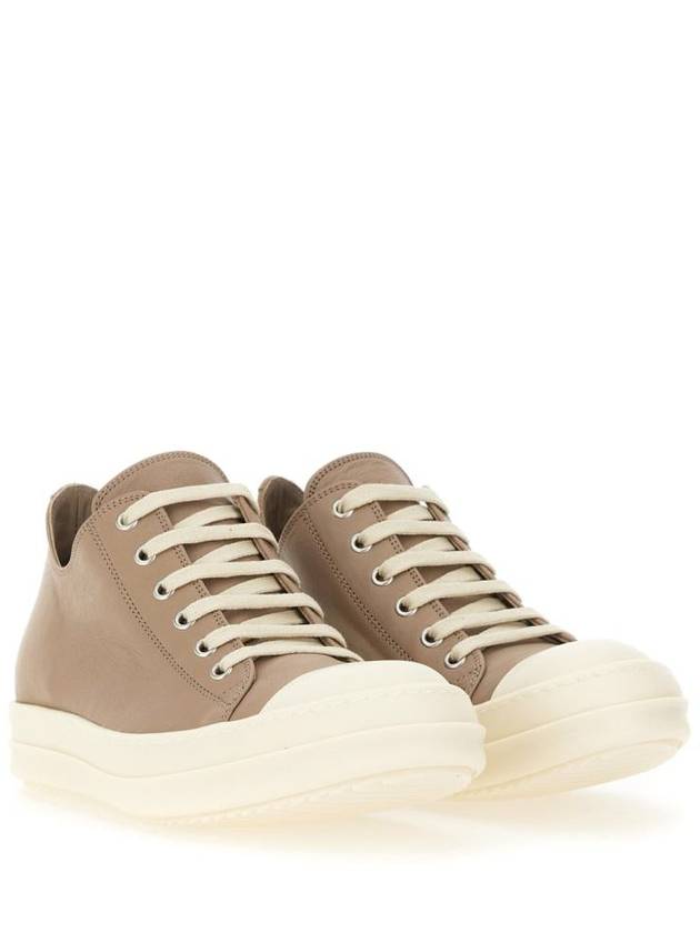 Rick Owens Leather Sneaker - RICK OWENS - BALAAN 2