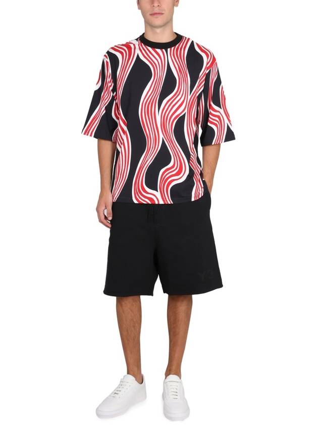 JW Anderson Red Printed Short Sleeve T-Shirt Black - MONCLER - BALAAN 6