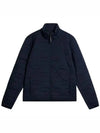 High Neck Quilted Zip-Up Jacket Navy - J.LINDEBERG - BALAAN 2