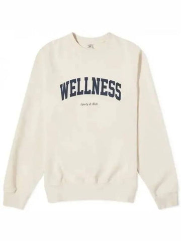 Wellness Logo Print Sweatshirt Cream CRAW2366CR 1198628 - SPORTY & RICH - BALAAN 1