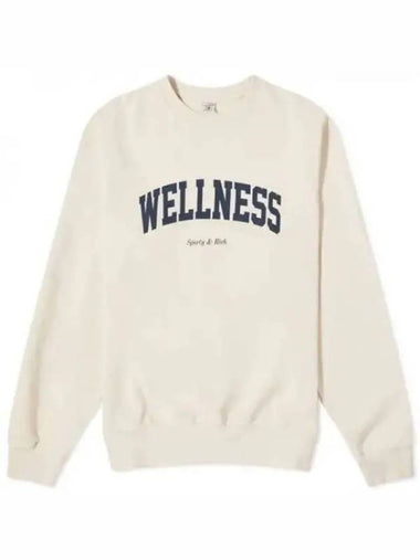 Wellness Logo Print Sweatshirt Cream CRAW2366CR 1198628 - SPORTY & RICH - BALAAN 1