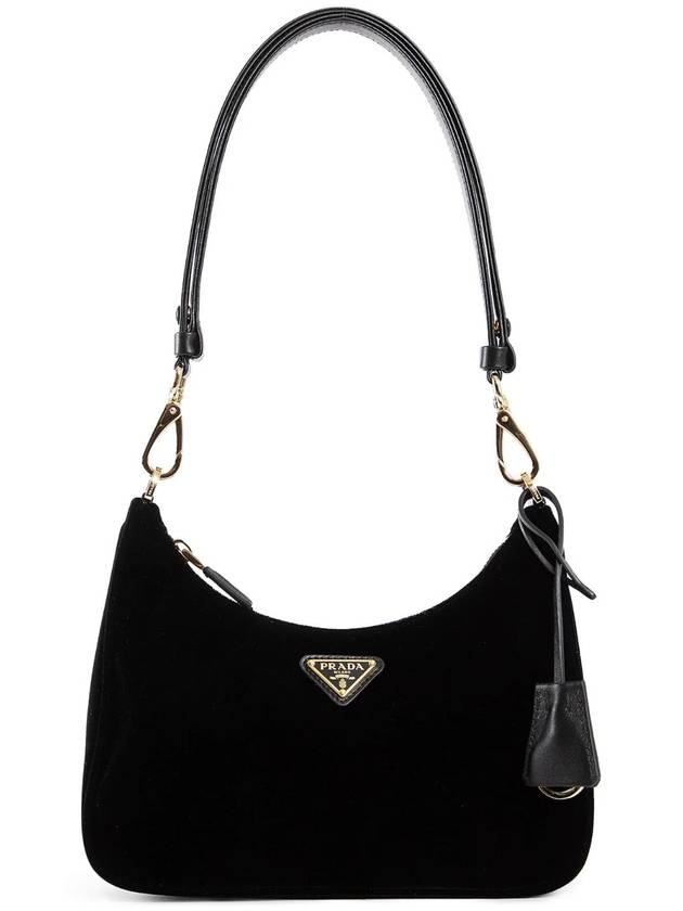 Re Edition Velvet Mini Bag Black - PRADA - BALAAN 1