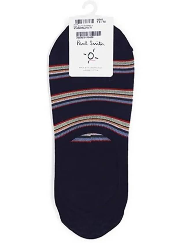 Striped Fake Cotton Socks Navy - PAUL SMITH - BALAAN 5